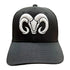 Gorra Borregos negra con logo blanco
