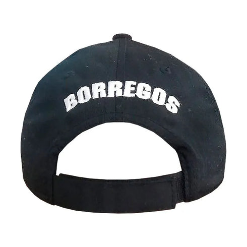 Gorra Borregos negra con logo blanco