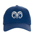 Gorra Borregos azul con logo blanco