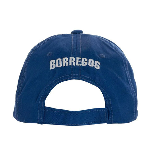 Gorra Borregos azul con logo blanco