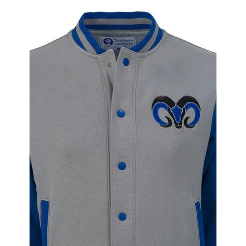Chamarra universitaria BORREGOS Azul Unisex
