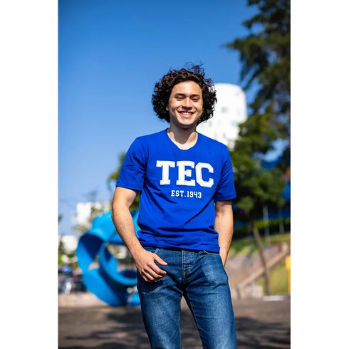 Playera Casual hombre TEC cuello redondo